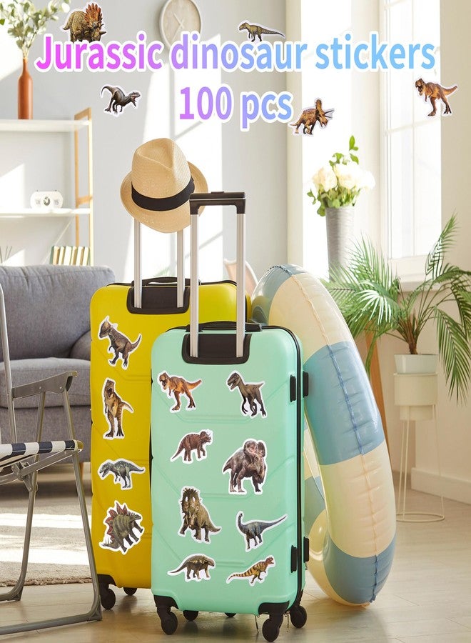 AIPULIDUO 100Pcs of Waterproof Vinyl Dinosaur Stickers Featuring Jurassic-Themed Designs, Ideal for Children, Teens, and Enthusiasts. Suitable for Use On Water Bottles, Laptops, Skateboards A - Image 4